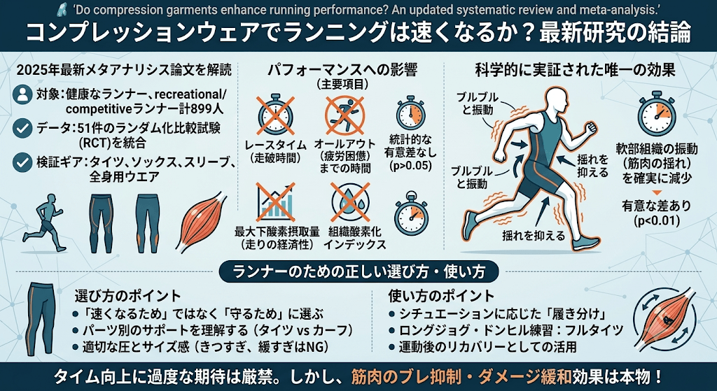 まとめ：コンプレッションウェアでランニングは速くなる？