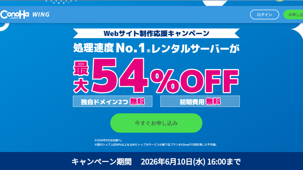 Webサイト制作応援キャンペーン開催中